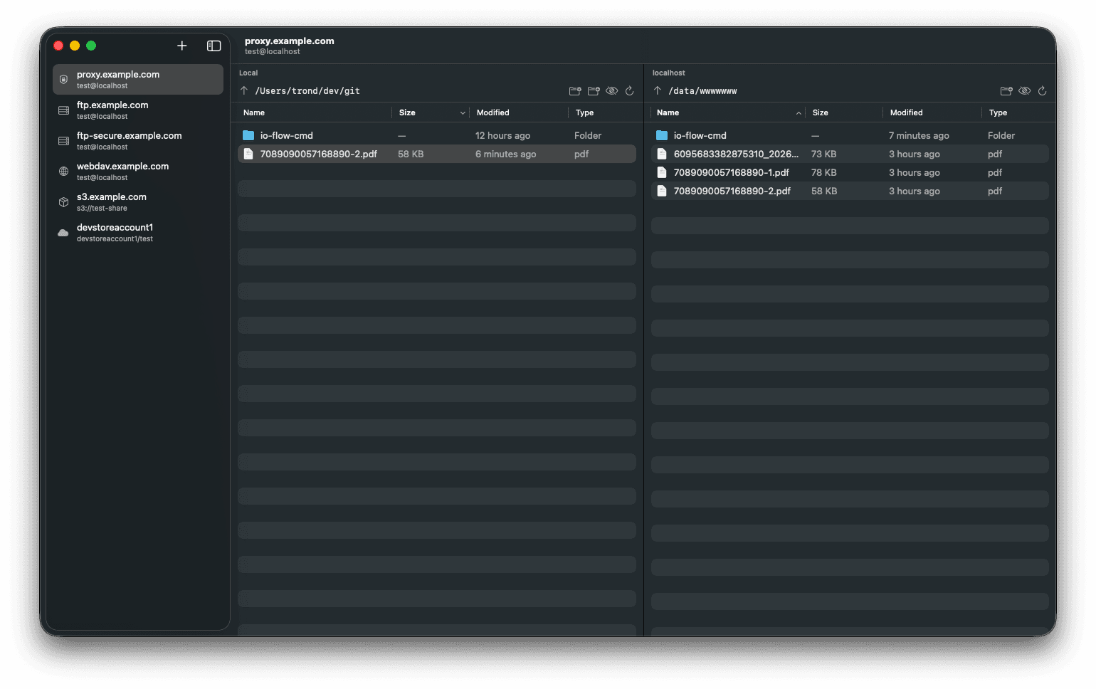Fileforth main window